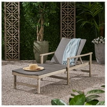 HAMPTON WOOD WICKER CHAISE LOUNGE