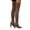 Brown Thigh High Boots, variant on KIJBLAE Women's Thigh High Boots Over-the-Knee Boots Stretchy Knit Pointy Toe Knee High Boots Black Suede Boots Beige 35
