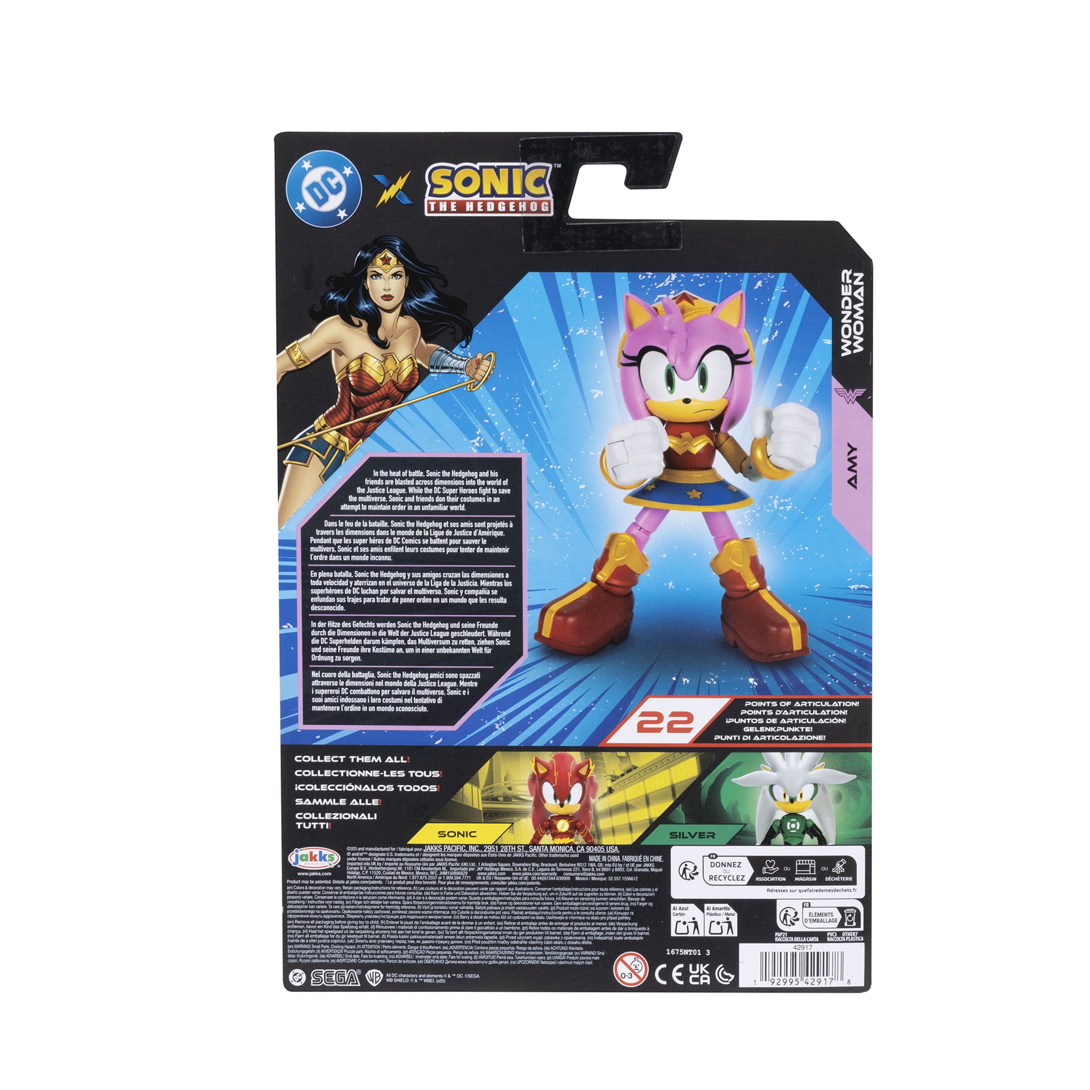 Sonic X DC Amy As Wonder Woman 5 inch Action Figure