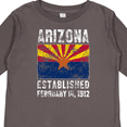 thumbnail image 4 of Inktastic Established February 14, 1912 Arizona Flag Boys or Girls Long Sleeve Toddler T-Shirt, 4 of 5