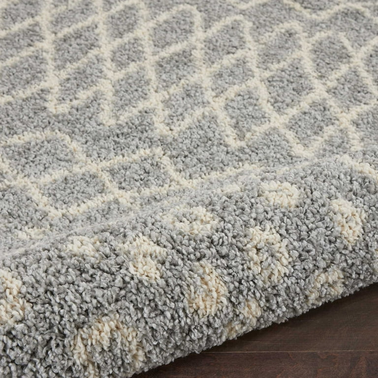 Nourison Marrakesh Shag Moroccan Silver 3'11