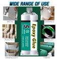 thumbnail image 2 of 5 Minute Epoxy Glue  Purpose |  Cure Clear Epoxy  Adhesive for Plastic, Metal, , Ceramic & Fiberglass | Two Part epoxy Glue, 2 of 6