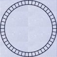 thumbnail image 1 of Ahgly Company Machine Washable Indoor Square Transitional Lavender Blue Area Rugs, 6' Square, 1 of 7