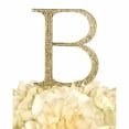 thumbnail image 2 of 17 Main Collection Rhinestone Wedding Cake Topper, Gold, 2 of 7