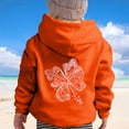 thumbnail image 4 of MIASHUI Chandail en Molleton pour Filles Hauts Décontractés Imprimés à Manches Longues, Orange, 9-10 Ans, 4 of 7