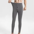 thumbnail image 2 of Ernkv Leggings for Men High Waist Soft Slim Fit High Waist Solid Color Comfy Lounge Casual Fashion Fall Winter Long Trousers Gray XXL, 2 of 5