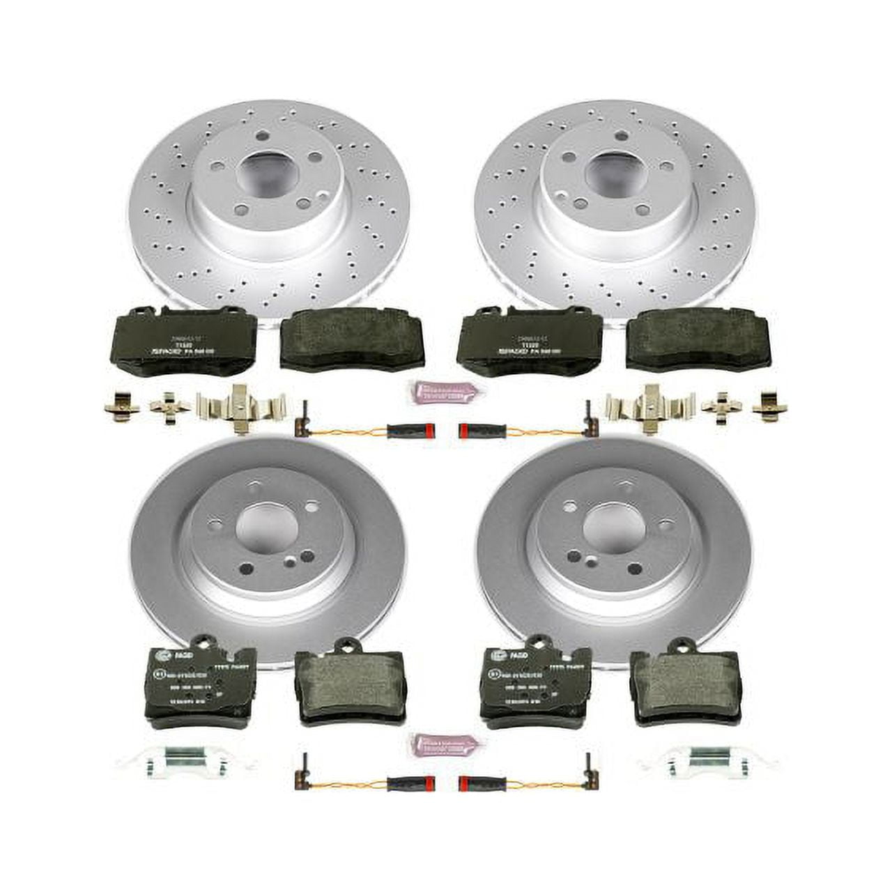 Power Stop ESK2851 Euro-Stop Brake Kit -Front & Rear