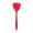 Red, variant on Basdi 600ºf Heat Resistant Silicone Turner, Solid Kitchen Spatula Flipper, Food Grade Flexible & Thin Rubber Seamless Cooking Utensil for Flipping Egg, Pancake in Nonstick Cookware, Purple