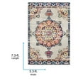thumbnail image 3 of Livabliss Chester Vintage Medallion Area Rug,5'3" x 7'3",Pink, 3 of 8