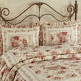 thumbnail image 3 of Heirloom Rose 3-Piece King Bed Set, Vintage, Classic Floral Bedspread with Two Shams, 3 of 5