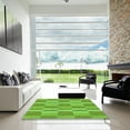thumbnail image 7 of Ahgly Company Machine Washable Indoor Square Transitional Emerald Green Area Rugs, 5' Square, 7 of 7