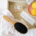 thumbnail image 5 of Natural Bristle Hair Brush for Women and Men, Detangling Hairbrush, Styling Tool, 5 of 5