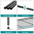 thumbnail image 3 of IZEUK 5-Tier Metal Wire Shelf for Kitchen Pantry, 1250 lbs Capacity, 23.6" W x 13.7" D x 63" H, Black, 3 of 9
