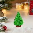 thumbnail image 5 of Mini Glitter Christmas Tree Figurines,Glow in The Dark Christmas Tree Decoration,Xmas Luminous Resin Tree Miniature for Holiday Diy Crafts Garden Micro Landscape Party Home Tabletop Decoration, 5 of 9