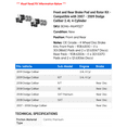 thumbnail image 2 of Front and Rear Brake Pad and Rotor Kit - Compatible with 2007 - 2009 Dodge Caliber 2.4L 4-Cylinder 2008, 2 of 2