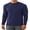 Royal Blue, variant on Iceglad Men's Long Sleeve Shirt Mock Turtleneck Cotton Basic Thermal Undershirt Lightweight Pullover