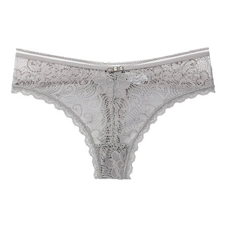 

Briefs for Women s Sexy Lace Floral Thongs Lingerie Ladies Hollow Out Panties Underpants Valentine s Day Underwear