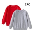 thumbnail image 1 of Cowsor Chandail Unisexe pour Enfants en Coton Fin 2 Pcs T-Shirt Bébé Col Rond Manches Longues, 1 of 7