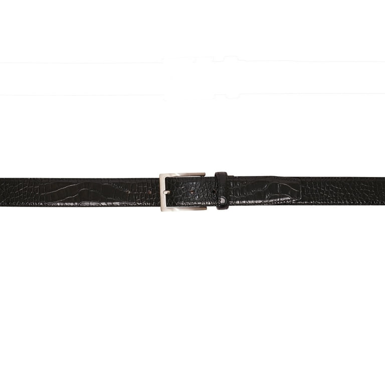 YRI Belts Men's Black Exotic Leather Dress Belt (Made in USA) - Walmart.com