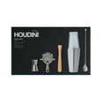 thumbnail image 4 of Houdini 5-Piece Bar Set in Stainless Steel with Wood and Glass, 4 of 12