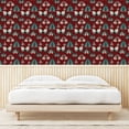 thumbnail image 3 of Ambesonne Moth Peel & Stick Wallpaper for Home, Bohemian Nature Floral Wings, 13"x36", Burgundy Cadet Blue Beige, 3 of 5