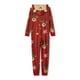 thumbnail image 1 of Pijama De Navidad Mono Casual Con Cremallera Estampado De Alce De Manga Larga Y Sombrero; Bebé 9 Meses, 1 of 5