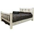 thumbnail image 3 of Montana Woodworks Homestead Wood King Bed with Laser Engraved Elk in Natural, 3 of 7