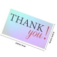 thumbnail image 4 of HOOWIFFY 120Pcs Elegant Thank You Cards Rectangular Shape Silver Paper for Business Use and Office, 4 of 5