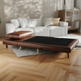 thumbnail image 6 of BizChair Convertible Tri-Fold Sleeper Chair with Pillow - Multifunctional Adjustable Sleeper - Channel Stitching - Hideaway Legs - Brown LeatherSoft, 6 of 13