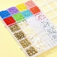 thumbnail image 7 of 1Set DIY Bracelets Jewelry Making Kit Including Plastic & Acrylic & Glass Beads Mixed Color 3~25x0.8~18.5x0.8~13mm Hole: 1~2.3mm, 7 of 7