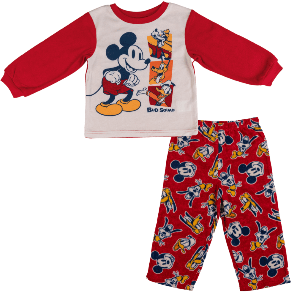 Mickey Mouse Print Pajama Suit For Baby Boy Blended Stuff main image 0