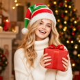 thumbnail image 6 of LNZGNM Christmas Hat for Men Women, Festive Holiday Theme, Cozy and Warm for Christmas Parties, Family Gatherings, and Holiday Photos, Easy to Match with Outfits,A(One Size), 6 of 7
