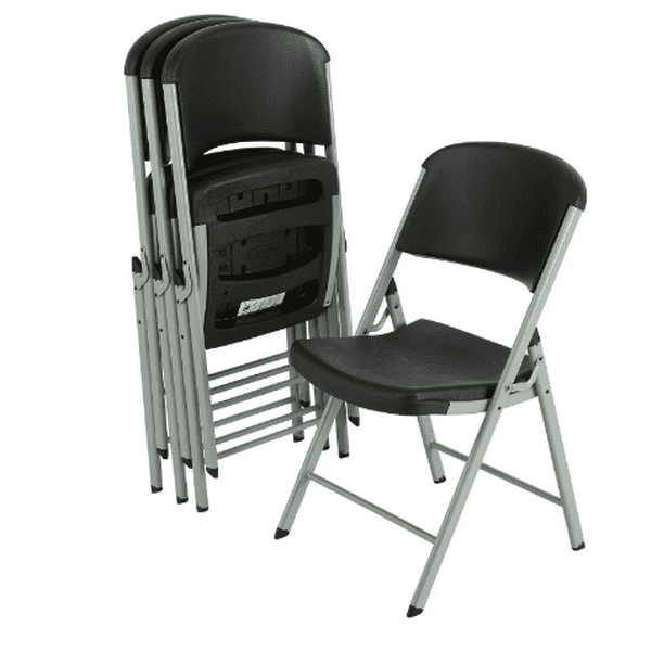 Lifetime Commercial Grade Contoured Folding Chair 4 Pack Choose a Color