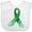 AA-White, variant on Inktastic Cerebral Palsy Awareness- Green Ribbon Made of Hearts Boys or Girls Baby Bib