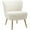 Blanc, variante sur HOMCOM Fauteuil d'Appoint Chaise d'Appoint pour Salon avec Pattes Blanc