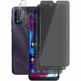 thumbnail image 1 of ccwmincc (3+3) For Motorola Moto G Pure (3 Pack) Anti Spy Private Tempered Glass Privacy Screen Protector with Camera Lens Protector, Anti Scratch, 1 of 1