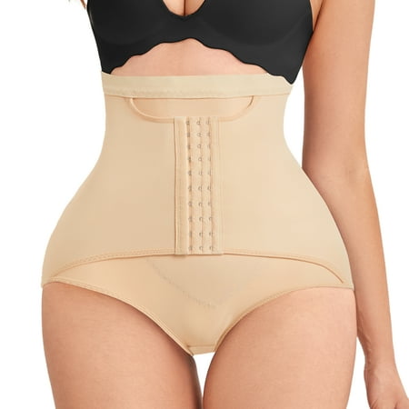 

Eleady Butt Lifter Panties For Womens Tummy Control Waist Trainer Lady High Waist Stomach Body Shaper Girdle Slimming Underwear(Beige XX-Large)