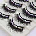 thumbnail image 1 of Fiudx Pestañas Postizatus, Extensiones de Pestañas 3D Glam Lashes Luxe, Pestañas Rizadas y Tenues de La Naturaleza, Ideales de Fiestas y Bodas, Listas de Selfies, Incluye 5 Pares de Largos y Gruesos., 1 of 2