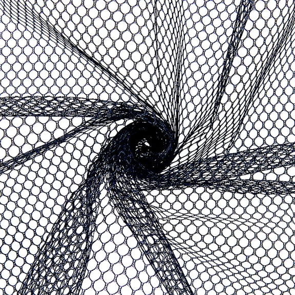 59 Inch Black Mesh Fabric By the Yard Polyester Soft Netting Tulle Fishnet Fabric Breathable Voile Solid Sheer Weave Net Cloth for Sewing