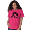 thumbnail image 4 of Oh Snap Shot Photography Photographer Plus Size Crewneck Graphic Tee Shirt Brisco Brands 5X, 4 of 5