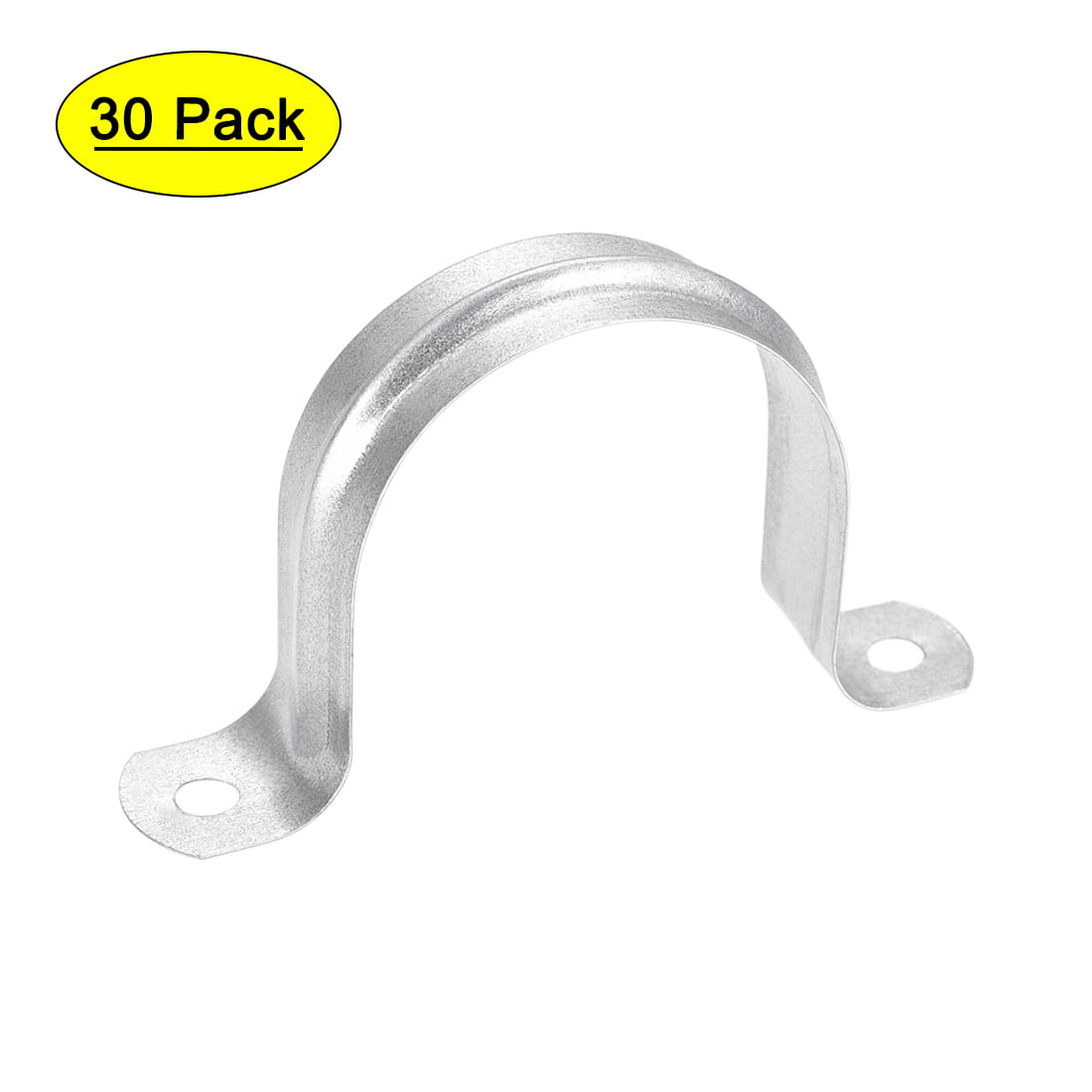 304 Stainless Steel 2 Holes Clamps 2 Pcs uxcell 70mm Rigid Pipe Strap 