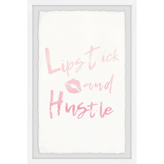 Marmont Hill Lipstick and Hustle Framed Wall Art
