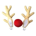 thumbnail image 3 of Juego de adornos para coche con y cuernos de reno de Navidad para decoración de rejilla y ventana, fácil de instalar, fácil de limpiar, perfecl muñeca de coche, 3 of 8