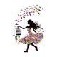 thumbnail image 3 of Adhesivo de pared con diseño de princesa mariposa, autoadhesivo, PVC, 74 x 105 cm, 3 of 4