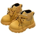 thumbnail image 5 of BOBOGOJP Girls Boys Hiking Outdoor Waterproof Lace-up Comfort (Little Big Kid) Construction Workboots Yellow for Size 10, 5 of 9