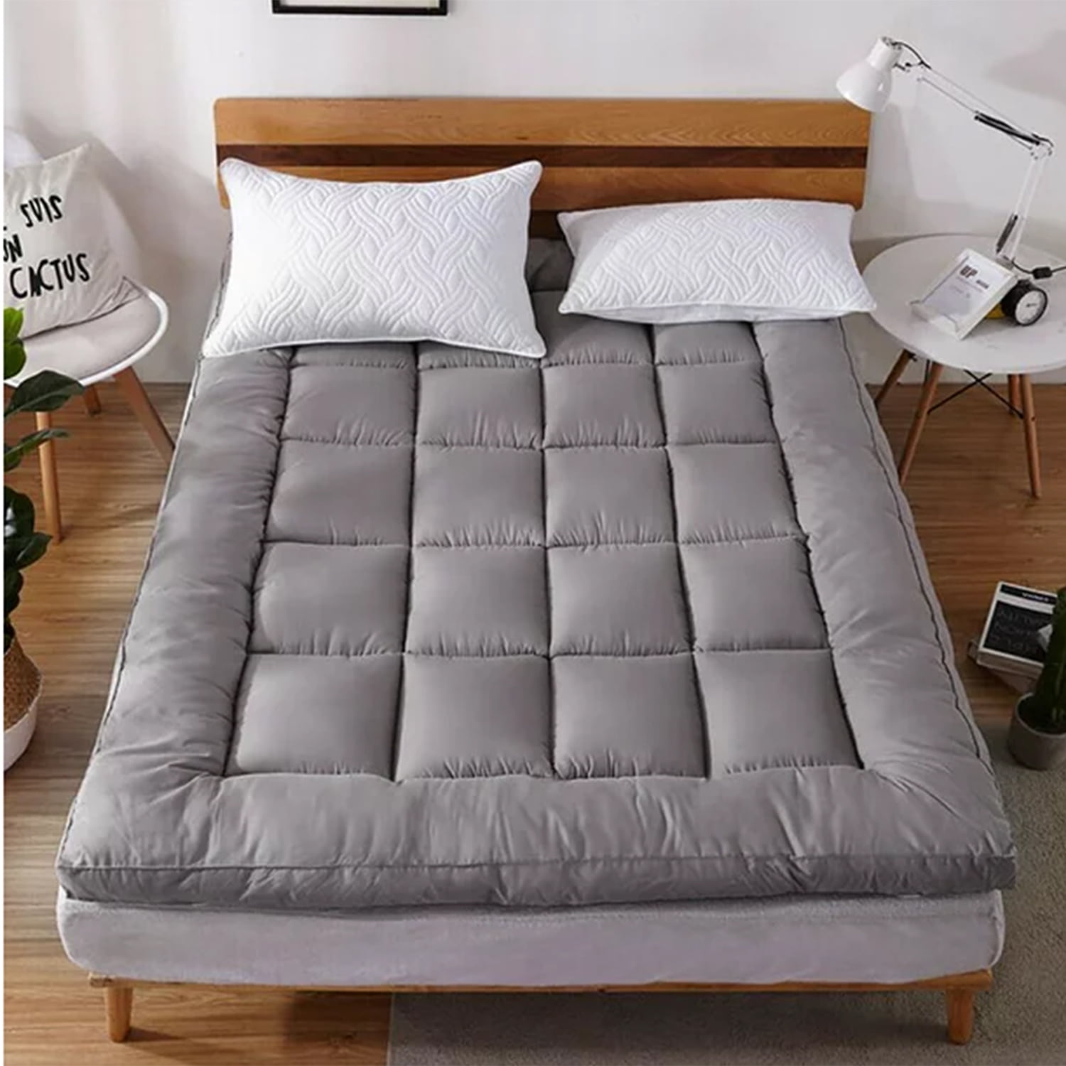 Cooling Twin Mattress Protector, 72D Mattress Pad Cover Topper