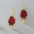 thumbnail image 4 of Ross-Simons 3.00 ct. t.w. Garnet Drop Earrings in 14kt Yellow Gold, Women's, Adult, 4 of 8