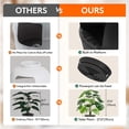 thumbnail image 3 of Caja de arena Lifewit Cat con planta sintética y cuchara, negra, 3 of 8