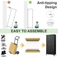 thumbnail image 7 of 65" Kitchen Pantry Storage Cabinets with 2 Doors and 3 Adjustable Shelves, Black Pantry Cabinet, Tall Metal Food Storage Cupboard for Kitchen, Dining Room, 7 of 7