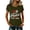 Army Green, variant on 250 Anniversary USA Shirt Women Short Sleeve 250th Anniversary Independence Day Patriotic American Flag Shirt, Black M